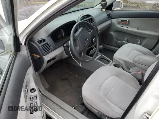 2007 Kia Spectra EX with VIN KNAFE121675467814, listed as a Copart auction lot 50145095 with 136,589 mi miles and Clean Title. Bid and sale history available at carsss.com. Image 8.