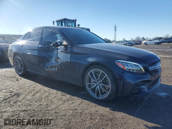 2020 Mercedes-Benz C 43 AMG with VIN WDDWF6EB3LR557917, listed as a Copart auction lot 88115195 with 29,456 mi miles and Salvage Title. Bid and sale history available at carsss.com. Image 4.