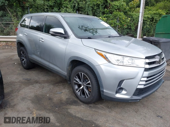 2019 Toyota Highlander LE with VIN 5TDZZRFH6KS367645, listed as a IAAI auction lot 42613410 with 77,266 mi miles and . Bid and sale history available at DreamBid. Image 1.