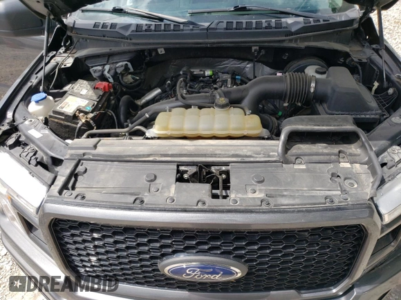 2020 Ford F-150 XL with VIN 1FTEX1CP5LFC31512, listed as a Copart auction lot 65382165 with 131,585 mi miles and Salvage title. Bid and sale history available at DreamBid. Image 11.