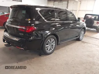 2021 Infiniti QX80 Luxe with VIN JN8AZ2AE8M9272267, listed as a IAAI auction lot 41408983 with 86,188 mi miles and . Bid and sale history available at DreamBid. Image 4.