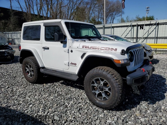 2023 Jeep Wrangler Rubicon with VIN 1C4HJXCG9PW505608, listed as a Copart auction lot 54429105 with 5,461 mi miles and Salvage title. Bid and sale history available at DreamBid. Image 4.