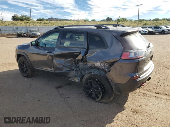 2020 Jeep Cherokee Trailhawk Elite with VIN 1C4PJMBN5LD549377, listed as a Copart auction lot 72636844 with 62,549 mi miles and Salvage title. Bid and sale history available at DreamBid. Image 2.