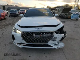 2019 Genesis G70 Advanced z VIN KMTG44LA0KU020504, wystawiony jako Copart lot #83984724 z przebiegiem 54 444 mil mil oraz Szkoda całkowita • Salvage title. Historia ofert i sprzedaży dostępna na DreamBid. Obrazek 5.