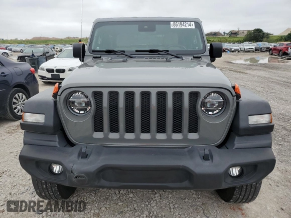2021 Jeep Wrangler Sport with VIN 1C4GJXAG9MW770541, listed as a Copart auction lot 86194214 with 21,625 mi miles and Salvage Title. Bid and sale history available at DreamBid. Image 5.