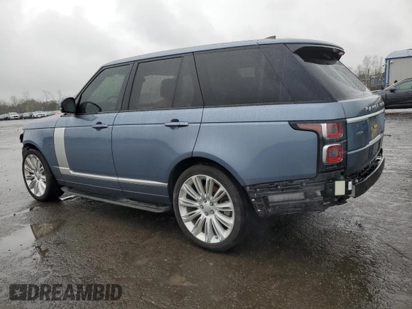 2018 Land Rover Range Rover HSE z VIN SALGS2SVXJA508865, wystawiony jako Copart lot #51896025 z przebiegiem 59 674 mil mil oraz Szkoda całkowita • Salvage title. Historia ofert i sprzedaży dostępna na DreamBid. Obrazek 2.