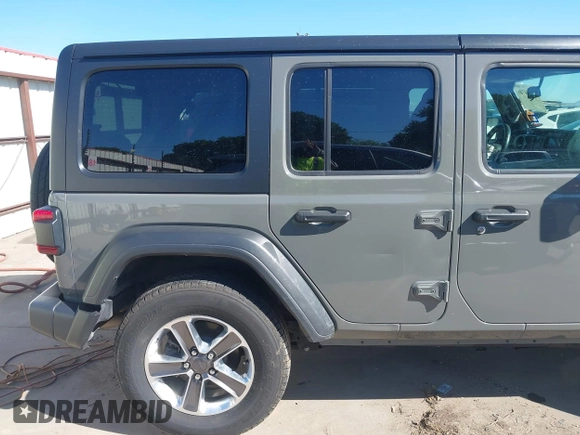 2018 Jeep Wrangler Unlimited Sport S с VIN 1C4HJXDGXJW280475, выставлен на аукционе IAAI как лот 42084746 с пробегом 93 228 миль миль и . История ставок и продаж доступна на DreamBid. Изображение 20.