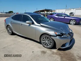 2015 Lexus IS 250 with VIN JTHBF1D26F5068239, listed as a Copart auction lot 56434195 with 89,344 mi miles and Salvage title. Bid and sale history available at DreamBid. Image 4.