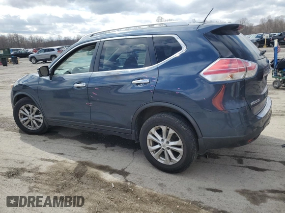 2015 Nissan Rogue S with VIN KNMAT2MVXFP578751, listed as a Copart auction lot 50409875 with 174,142 mi miles and Salvage Title. Bid and sale history available at carsss.com. Image 2.