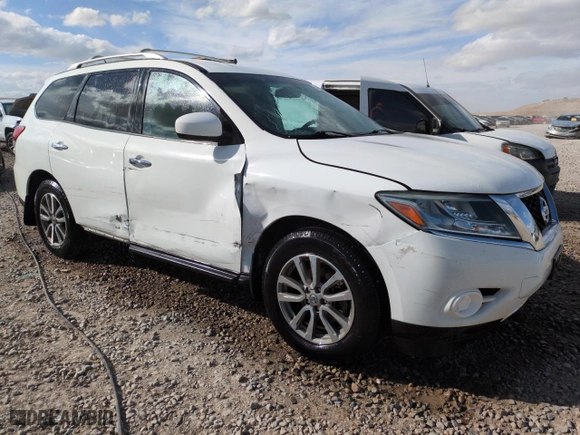 2015 Nissan Pathfinder Platinum with VIN 5N1AR2MMXFC652985, listed as a Copart auction lot 48891735 with 97,243 mi miles and Salvage Title. Bid and sale history available at carsss.com. Image 4.