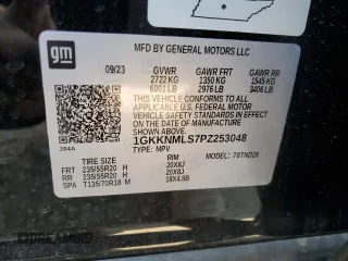 2023 GMC Acadia SLT with VIN 1GKKNMLS7PZ253048, listed as a Copart auction lot 74921474 with 10,084 mi miles and Salvage Title. Bid and sale history available at DreamBid. Image 13.