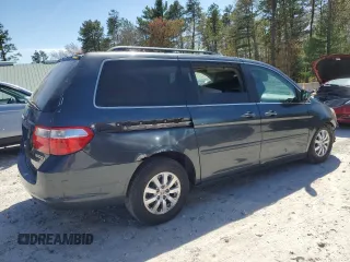 2005 Honda Odyssey EX-L z VIN 5FNRL38655B060017, wystawiony jako Copart lot #55337445 z przebiegiem 206 843 mil mil oraz Czysty tytuł • Clean title. Historia ofert i sprzedaży dostępna na DreamBid. Obrazek 3.