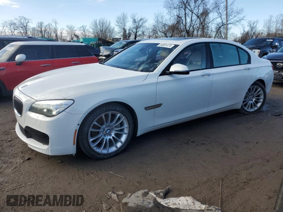 2015 BMW 7 Series 740Li xDrive with VIN WBAYF4C58FGS99427, listed as a Copart auction lot 84991474 with 83,008 mi miles and Salvage Title. Bid and sale history available at carsss.com. Image 1.