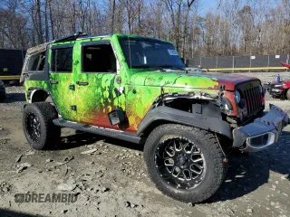 2018 Jeep Wrangler JK Unlimited Altitude with VIN 1C4BJWEG5JL863388, listed as a Copart auction lot 47398105 with 91,364 mi miles and Salvage Title. Bid and sale history available at carsss.com. Image 4.