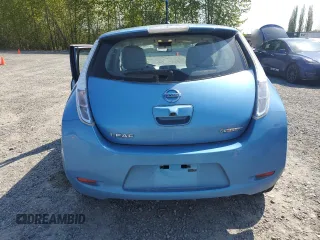 2011 Nissan LEAF SL-e with VIN JN1AZ0CP3BT006690, listed as a Copart auction lot 54450355 with 0 mi miles and Salvage Title. Bid and sale history available at carsss.com. Image 6.