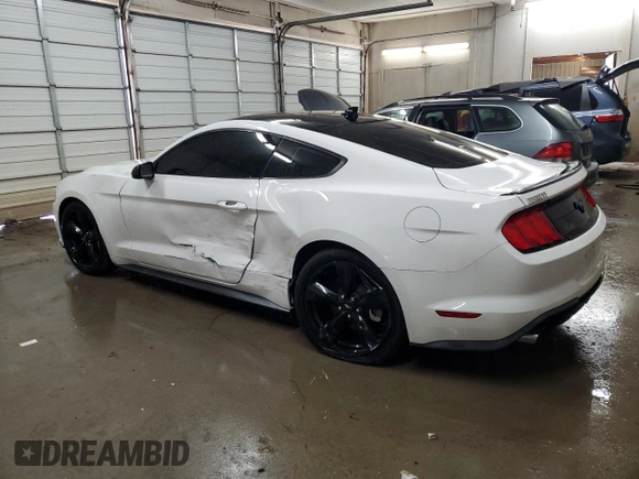 2021 Ford Mustang EcoBoost with VIN 1FA6P8TH8M5121704, listed as a Copart auction lot 60731115 with 44,691 mi miles and Salvage title. Bid and sale history available at DreamBid. Image 2.