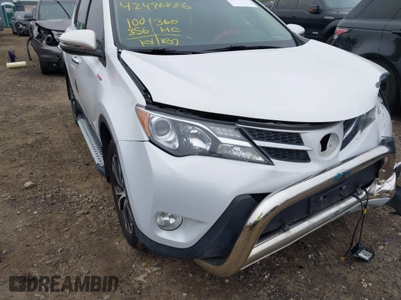 2015 Toyota RAV4 Limited with VIN 2T3DFREV2FW272501, listed as a IAAI auction lot 42496886 with 100,356 mi miles and . Bid and sale history available at DreamBid. Image 18.