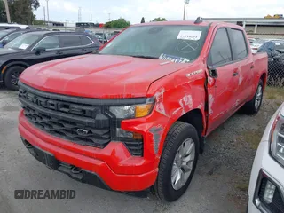 2025 Chevrolet Silverado 1500 Custom with VIN 1GCPABEK2SZ132029, listed as a IAAI auction lot 41791262 with 2,458 mi miles and . Bid and sale history available at DreamBid. Image 23.