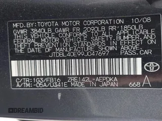 2009 Toyota Corolla z VIN JTDBL40E99J047697, wystawiony jako IAAI lot #42274336 z przebiegiem 184 756 mil mil oraz . Historia ofert i sprzedaży dostępna na DreamBid. Obrazek 9.