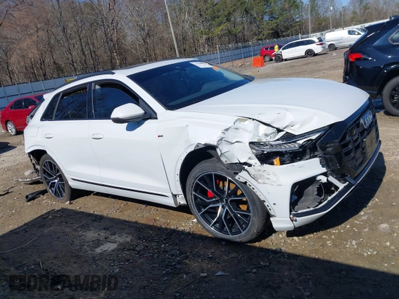 2019 Audi Q8 Prestige z VIN WA1FVAF12KD038238, wystawiony jako IAAI lot #41740092 z przebiegiem 55 699 mil mil oraz . Historia ofert i sprzedaży dostępna na DreamBid. Obrazek 13.