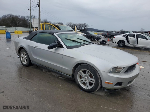 2010 Ford Mustang V6 with VIN 1ZVBP8EN0A5172229, listed as a Copart auction lot 43200815 with 181213 miles and Clean Title. Bid and sale history available at carsss.com. Image 4.