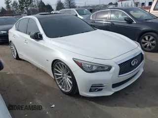 2017 Infiniti Q50 3.0t Premium with VIN JN1EV7AR4HM838763, listed as a IAAI auction lot 41396780 with 102,770 mi miles. Bid and sale history available at carsss.com. Image 1.