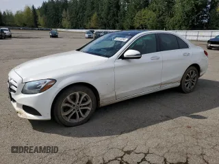 2017 Mercedes-Benz C 300 with VIN 55SWF4KB9HU213880, listed as a Copart auction lot 52510285 with 86,383 mi miles and Salvage Title. Bid and sale history available at carsss.com. Image 1.