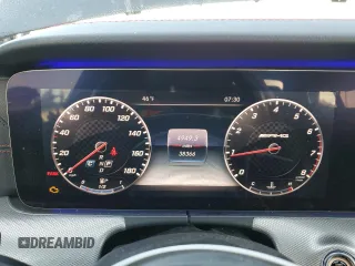 2018 Mercedes-Benz E-Class AMG E 43 with VIN WDDZF6EB9JA391833, listed as a Copart auction lot 44266535 with 38,366 mi miles and Salvage Title. Bid and sale history available at carsss.com. Image 9.