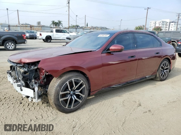2023 BMW 7 Series 760i xDrive with VIN WBA33EJ08PCL84213, listed as a Copart auction lot 62388195 with 4,984 mi miles and Clean title. Bid and sale history available at DreamBid. Image 1.