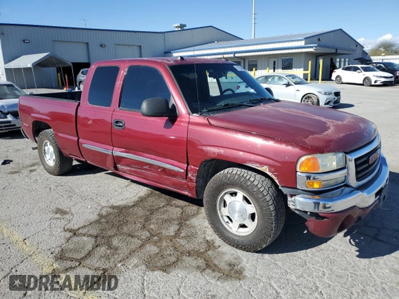 2004 GMC Sierra 1500 SLE with VIN 2GTEC19T741171743, listed as a Copart auction lot 51293475 with 215,086 mi miles and Salvage Title. Bid and sale history available at DreamBid. Image 4.