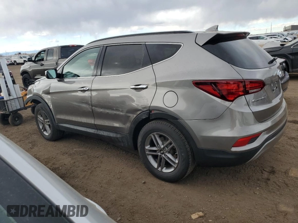 2017 Hyundai Santa Fe 2.4L with VIN 5NMZUDLB5HH021650, listed as a Copart auction lot 49722425 with 99,982 mi miles and Salvage title. Bid and sale history available at DreamBid. Image 2.