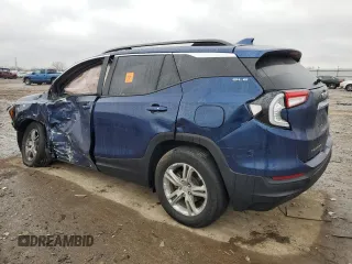 2022 GMC Terrain SLE with VIN 3GKALMEV9NL128470, listed as a Copart auction lot 44194835 with 63,385 mi miles and Salvage Title. Bid and sale history available at carsss.com. Image 2.