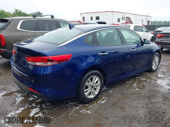 2018 Kia Optima LX with VIN 5XXGT4L34JG189030, listed as a IAAI auction lot 42367968 with 64,531 mi miles and . Bid and sale history available at DreamBid. Image 4.