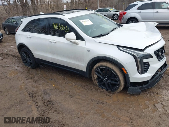 2019 Cadillac XT4 AWD Sport with VIN 1GYFZFR44KF146971, listed as a IAAI auction lot 41663031 with 129,248 mi miles and . Bid and sale history available at DreamBid. Image 1.