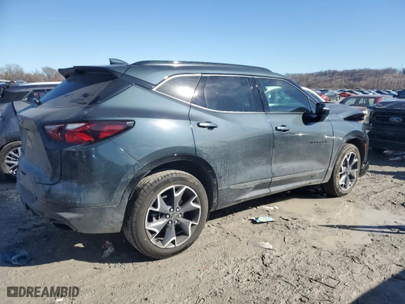 2019 Chevrolet Blazer RS with VIN 3GNKBJRS4KS689928, listed as a Copart auction lot 42967455 with 37,009 mi miles and Salvage Title. Bid and sale history available at carsss.com. Image 3.