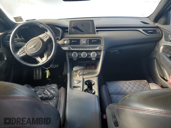 2019 Genesis G70 Dynamic with VIN KMTG34LE1KU024423, listed as a Copart auction lot 44571725 with Not Provided miles and Salvage Title. Bid and sale history available at DreamBid. Image 8.