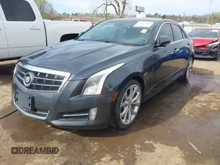 2014 Cadillac ATS Performance with VIN 1G6AC5S35E0116188, listed as a IAAI auction lot 41860494 with 85,517 mi miles. Bid and sale history available at carsss.com. Image 2.