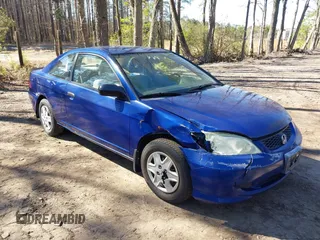 2005 Honda Civic Cpe VP SSRS with VIN 1HGEM22315L014462, listed as a IAAI auction lot 41821827 with 161,394 mi miles. Bid and sale history available at carsss.com. Image 1.