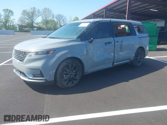 2024 Kia Carnival SX Prestige with VIN KNDNE5H32R6340005, listed as a IAAI auction lot 41984379 with 37,525 mi miles and . Bid and sale history available at DreamBid. Image 16.