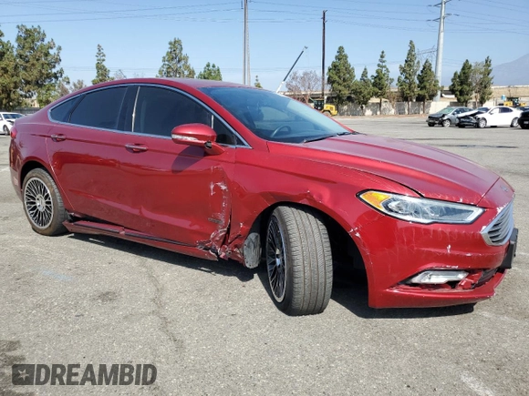 2017 Ford Fusion Titanium with VIN 3FA6P0SU1HR299506, listed as a Copart auction lot 62031915 with 94,412 mi miles and Salvage title. Bid and sale history available at DreamBid. Image 4.
