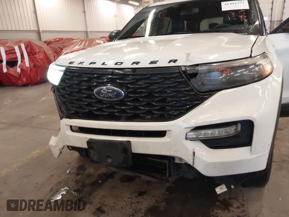 2022 Ford Explorer ST-Line with VIN 1FMSK8KHXNGB57162, listed as a IAAI auction lot 41491271 with 57,712 mi miles. Bid and sale history available at carsss.com. Image 6.