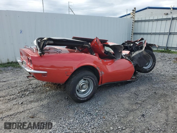 1968 Chevrolet Corvette с VIN 194678S427993, выставлен на аукционе Copart как лот 74826394 с пробегом 91 800 миль миль и Чистый • Clean title. История ставок и продаж доступна на DreamBid. Изображение 3.