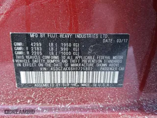 2017 Subaru Impreza Sport with VIN 4S3GTAK66H1725802, listed as a Copart auction lot 42935115 with 50,588 mi miles and Salvage Title. Bid and sale history available at carsss.com. Image 14.