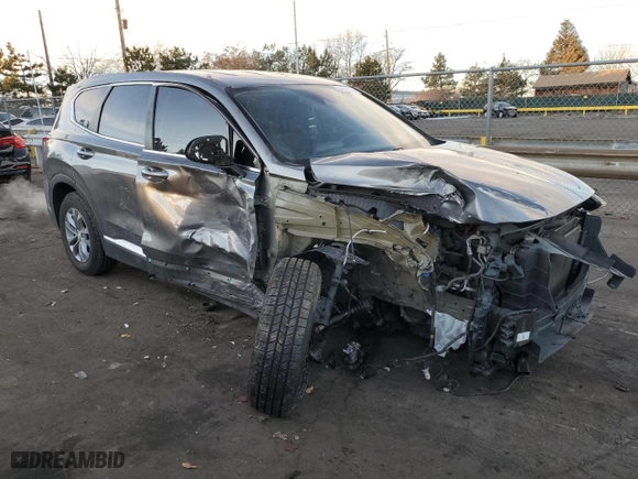 2020 Hyundai Santa Fe SE with VIN 5NMS2CAD4LH142619, listed as a Copart auction lot 84668674 with 95,999 mi miles and Salvage Title. Bid and sale history available at carsss.com. Image 4.