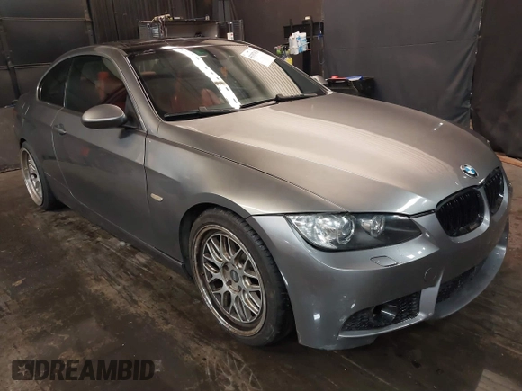2008 BMW 3 Series 328i with VIN WBAWB33588P134753, listed as a IAAI auction lot 41357638 with 123,163 mi miles. Bid and sale history available at carsss.com. Image 1.