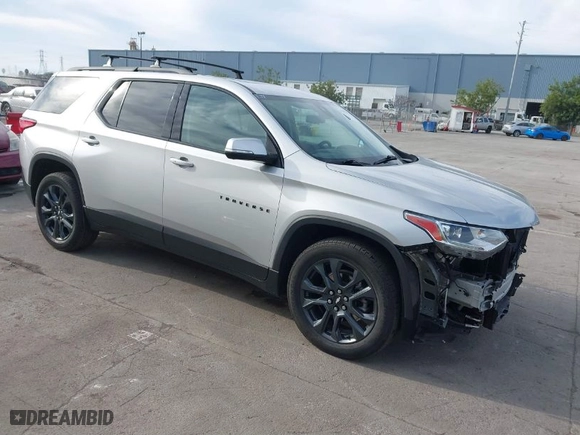 2021 Chevrolet Traverse RS with VIN 1GNEVJKW1MJ183186, listed as a IAAI auction lot 41690421 with 39,424 mi miles. Bid and sale history available at carsss.com. Image 1.