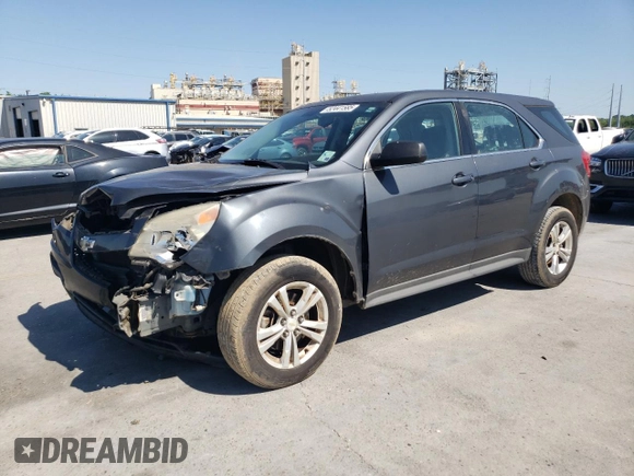 2011 Chevrolet Equinox LS with VIN 2GNALBEC2B1147400, listed as a Copart auction lot 52441585 with 123,546 mi miles and Salvage Title. Bid and sale history available at carsss.com. Image 1.