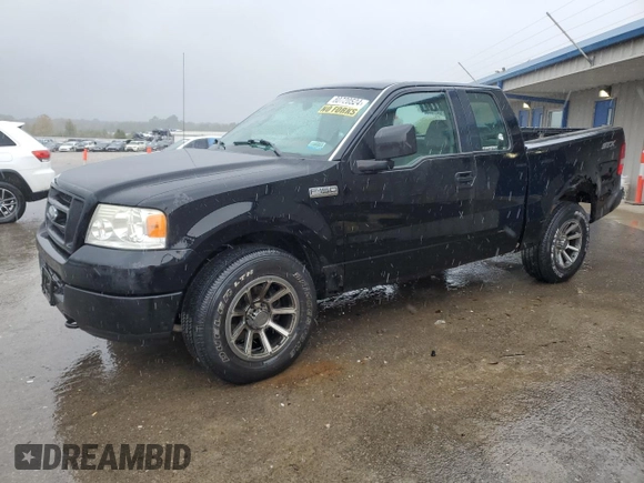 2005 Ford F-150 STX with VIN 1FTRX14W05KC57470, listed as a Copart auction lot 80720524 with 142,958 mi miles and Salvage Title. Bid and sale history available at carsss.com. Image 1.