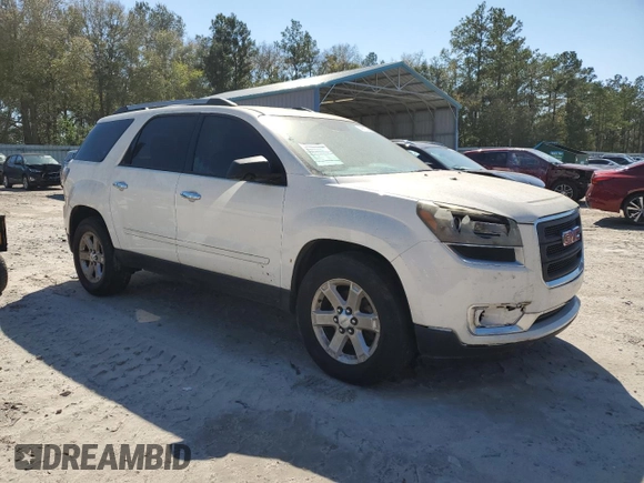 2015 GMC Acadia SLE with VIN 1GKKRNED7FJ290820, listed as a Copart auction lot 48412445 with Not Provided miles and Salvage Title. Bid and sale history available at DreamBid. Image 4.