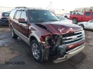 2010 Ford Expedition Eddie Bauer with VIN 1FMJU1J54AEB56695, listed as a IAAI auction lot 41649526 with 148,744 mi miles and . Bid and sale history available at DreamBid. Image 1.